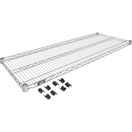 Nexel Stainless Steel Wire Shelf, 42W x 14D S1442S